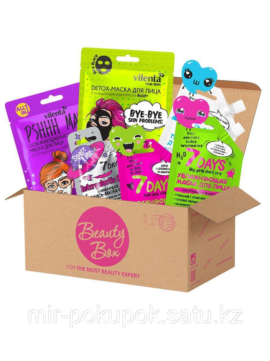 Подарочный набор средств по уходу за кожей лица, тела и волос BEAUTY BOX BEAUTYMANIA, 6 средств, Vilenta