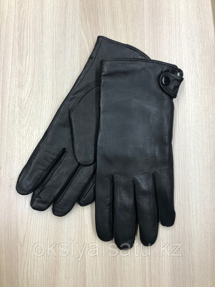 Мужские кожаные перчатки на натуральном меху