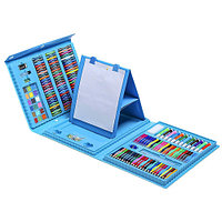 Набор для творчества детский (чемодан) 208 предметов (голубой)