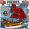 Конструктор QL1805 Пиратский Корабль на аллых парусах, 1436 дет. (Аналог LEGO), фото 2