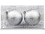 Набор из двух шаров с серебрянным орнаментом, фото 2