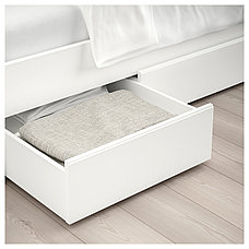 Кровать каркас 2 ящика СОНГЕСАНД белый Лонсет 160x200 см ИКЕА, IKEA, фото 3