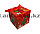 Подарочная коробка M(15х15х15) квадратная в новогодней тематике красного цвета с красной лентой елочка, фото 4