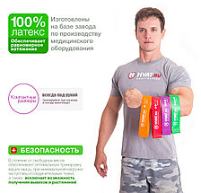 Набор резинок эспандеров для фитнеса HVAT. (Мини-петли) для фитнеса, набор в чехле, фото 4