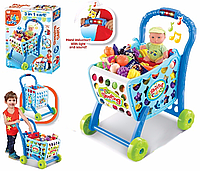 Детская тележка для супермаркета с продуктами 008-903