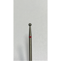 Фреза алмазная для аппаратного маникюра "Шарик" 0,25 мм красная (№172)
