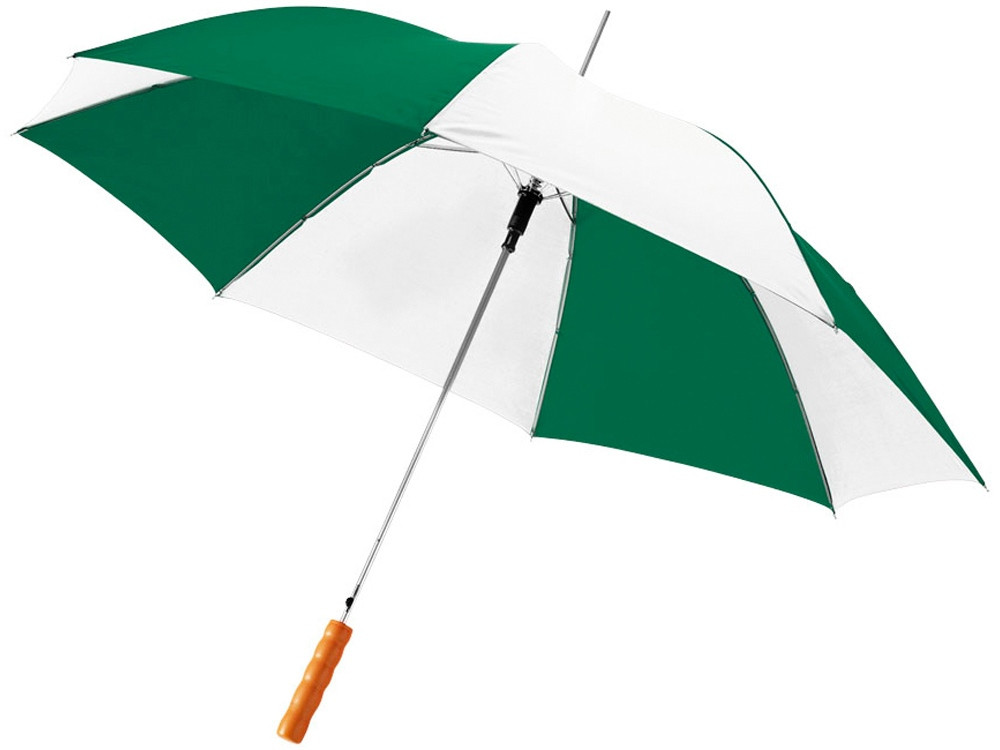 Зонт-трость Lisa полуавтомат 23, зеленый/белый - фото 1 - id-p83817183