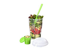 Набор для салата Shakey: салатник, вилка, контейнер для соуса, фото 4