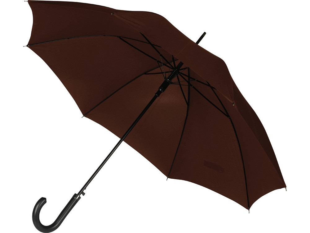 Зонт-трость полуавтоматический, коричневый - фото 4 - id-p83817245