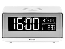 Часы с беспроводным зарядным устройством Rombica Timebox 2, белый, фото 3