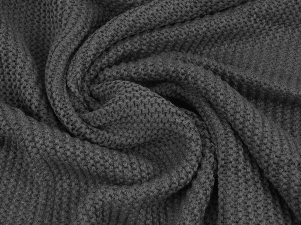 Плед акриловый Chain, темно-серый - фото 2 - id-p83818122