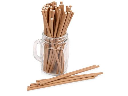 Набор крафтовых трубочек Kraft straw, 100 шт., фото 2