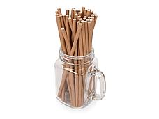 Набор крафтовых трубочек Kraft straw, 100 шт., фото 2