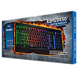 SVEN KB-G9450 клавиатура игровая с подсветкой, металлическая, фото 5