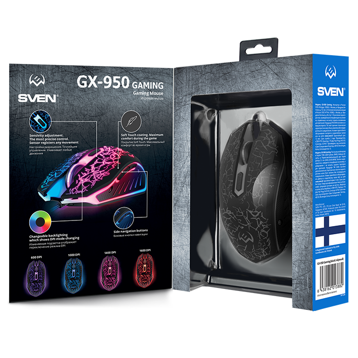 SVEN GX-950 мышь игровая, с подсветкой - фото 5 - id-p83822141