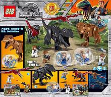 Конструктор 818 аналог лего Lego 2в1 Динозавры: 82028 Jurassic World (86 + 93 дет.) Мир Юрского периода