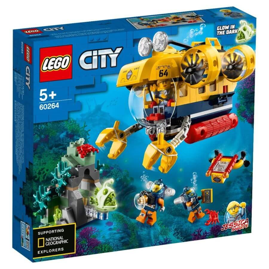 Лего сити LEGO Океан исследовательская подводная лодка CITY 60264