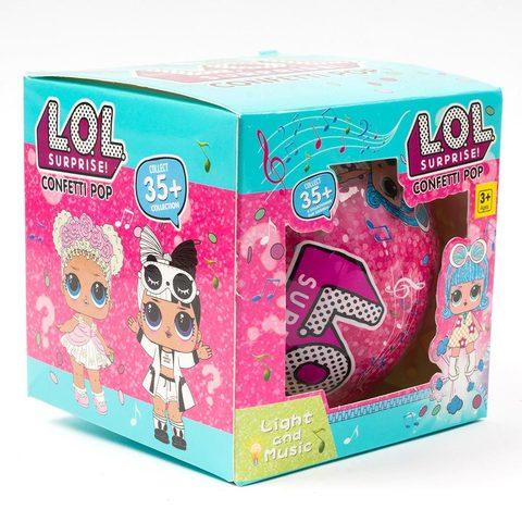 Кукла L.O.L. Surprise! в шарике CONFETTI POP NEW с музыкой и светом [реплика] - фото 1 - id-p83875751