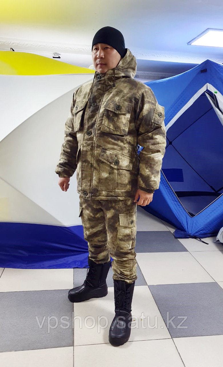 Теплый зимний костюм для охоты и рыбалки "Gray"