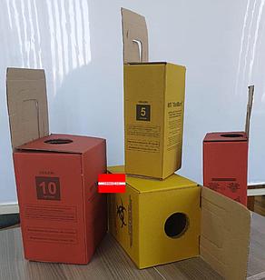 Коробка 20л для сбора и утилизации медицинских отходов Красный/Желтый