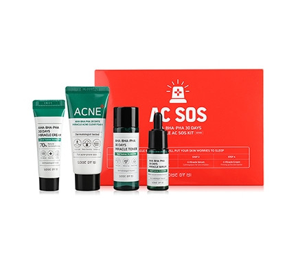 Набор для проблемной кожи с кислотами Some By Mi AC SOS AHA-BHA-PHA 30 Days Miracle AC SOS Kit