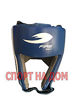 Боксерский шлем Fire Sport Mexico (кожа-синий, размер M)