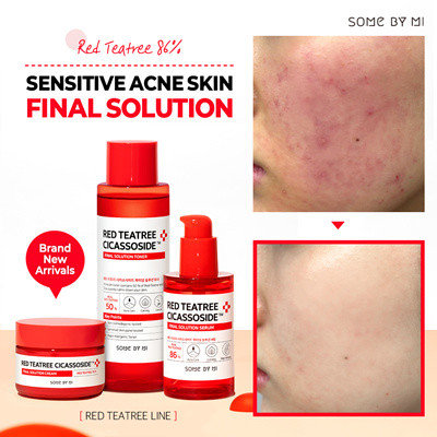 Сыворотка для проблемной кожи Some By Mi Red Tea Tree Cicassoside Final Solution Serum, 50мл, фото 2