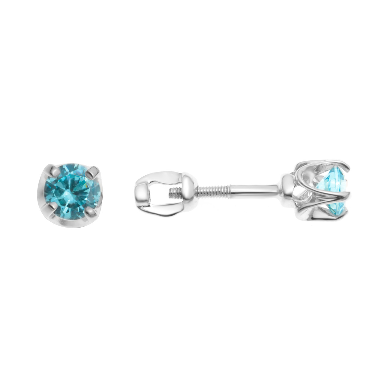 Серьги TEOSA серебро с родием 121-011-T