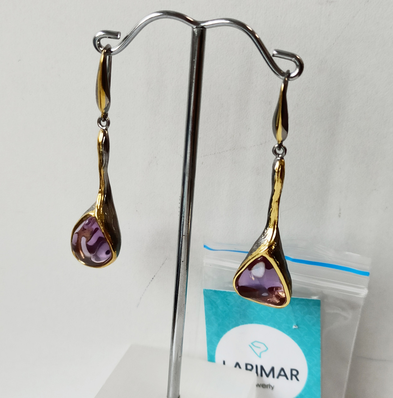 Серьги с аметистом ( пр. Абая 141 )