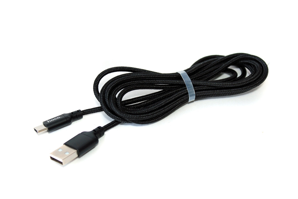 Кабель USB Hoco X14, USB Type-C, 3A, длина 2 м.