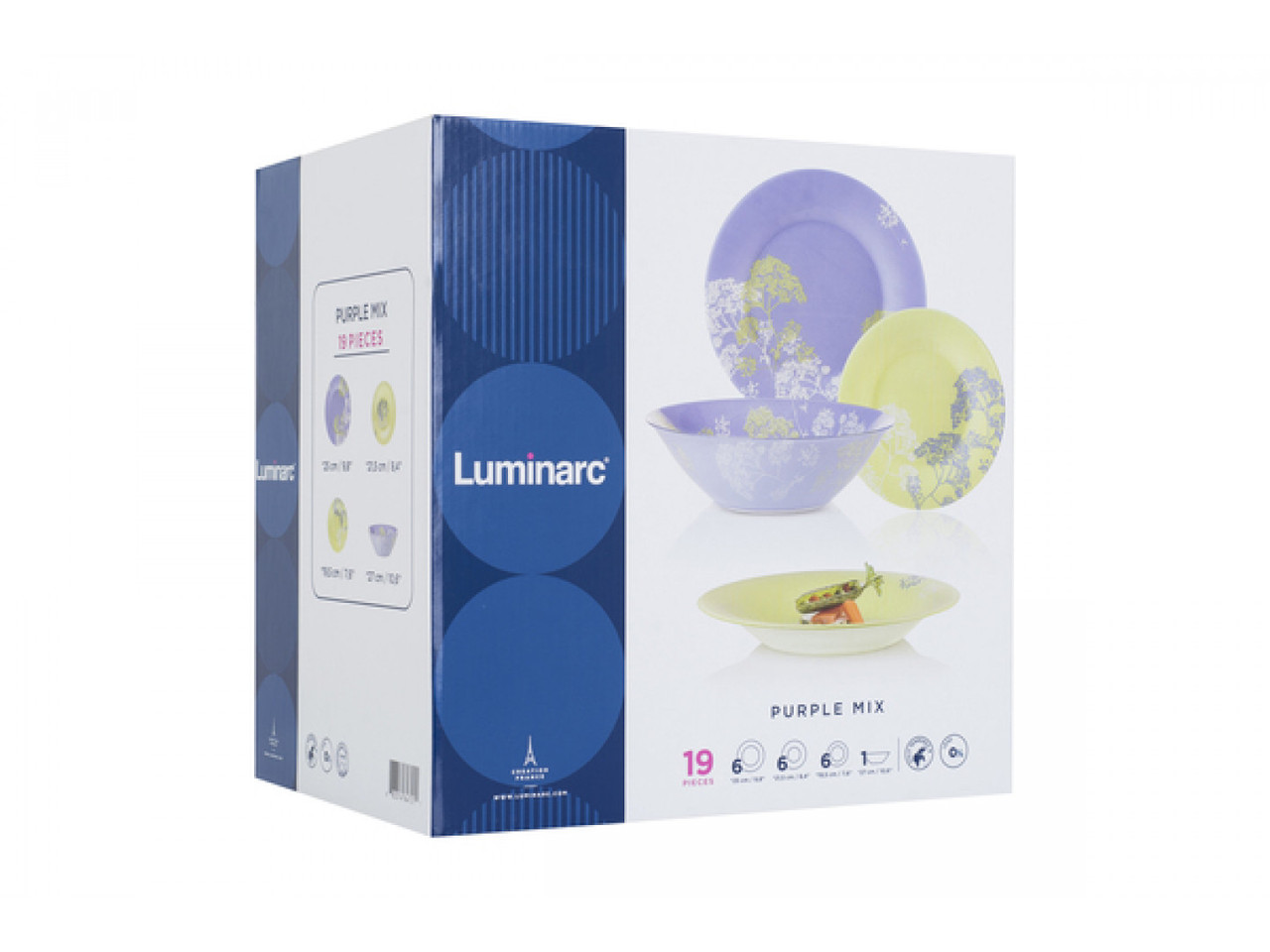 Столовый сервиз Luminarc Purple Mix&Match 19 редметов - фото 2 - id-p46658190