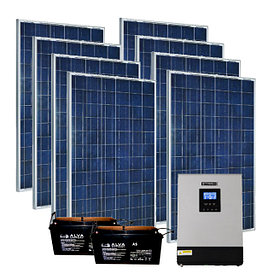 Комплектация солнечной электростанции, суммарной мощностью 5 кВт, 220В