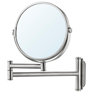 Зеркало БРОГРУНД  нержавеющ сталь 3x27 см ИКЕА, IKEA, фото 2