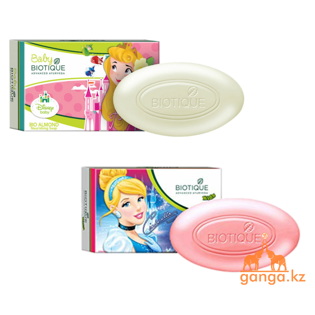 Детское питательное мыло с миндальным маслом Биотик (Bio Almond Nourishing Baby Soap BIOTIQUE), 75г