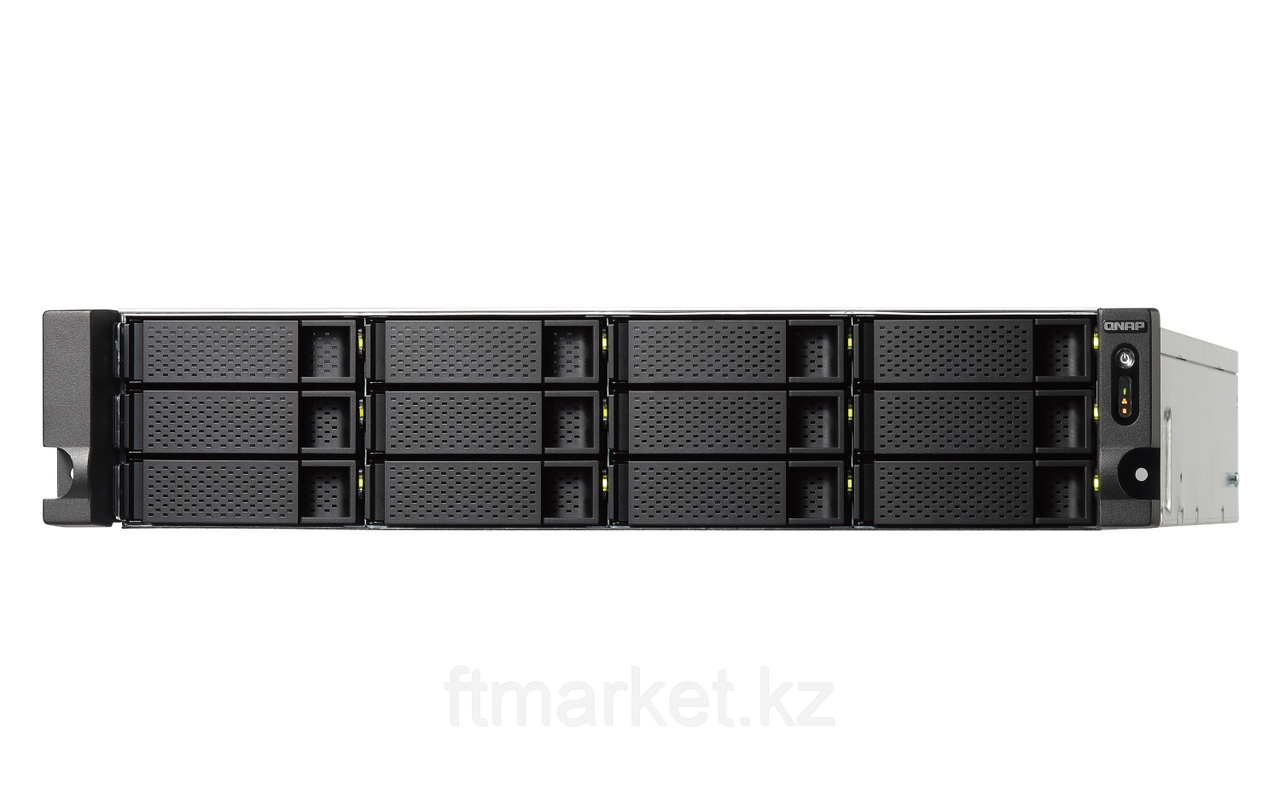 Сетевое оборудование QNAP Сетевой RAID-накопитель, TS-1232XU-RP-4G EU-RU 12 отсеков 3,5"/2,5", 2 порта 10 GbE