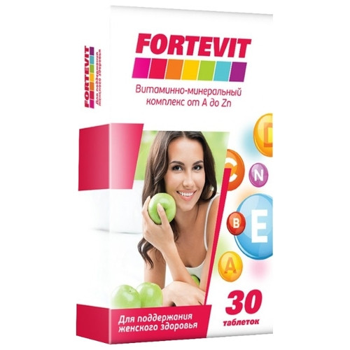 Fortevit для женщин.Витаминно-минеральный комплекс от А до Цинка 60 таб