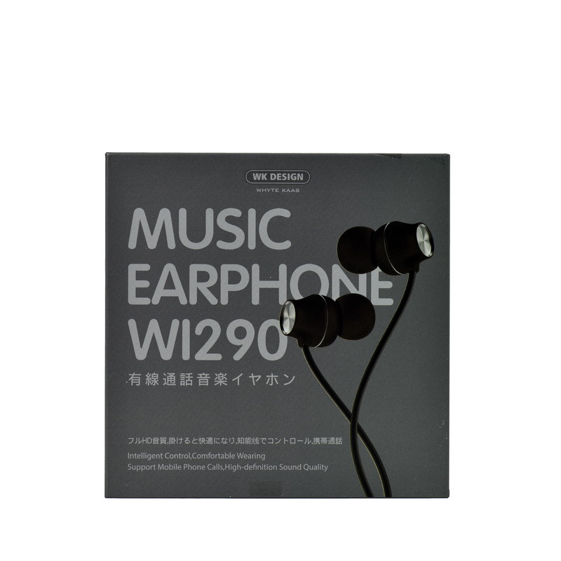 Гарнитура WK Desing Wi290 Music Earphone , Black