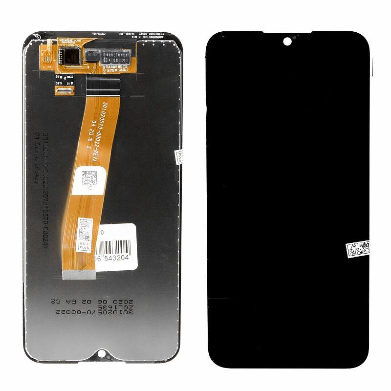Дисплей Samsung Galaxy A01 A105 Big Connector в сборе Service Pack, Black