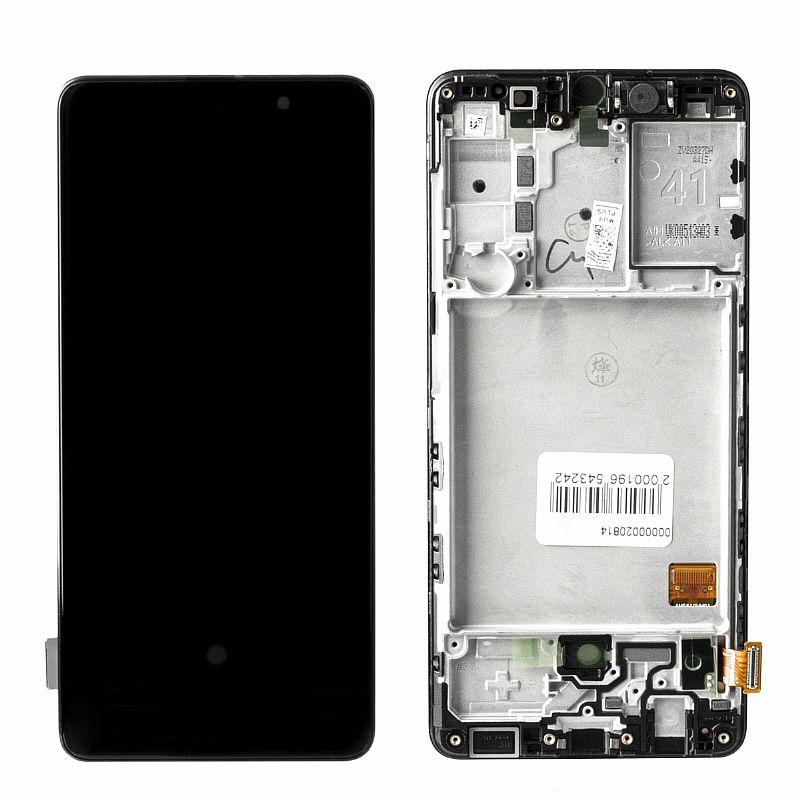 Дисплей Samsung Galaxy A41 A415 в сборе Service Pack, Black
