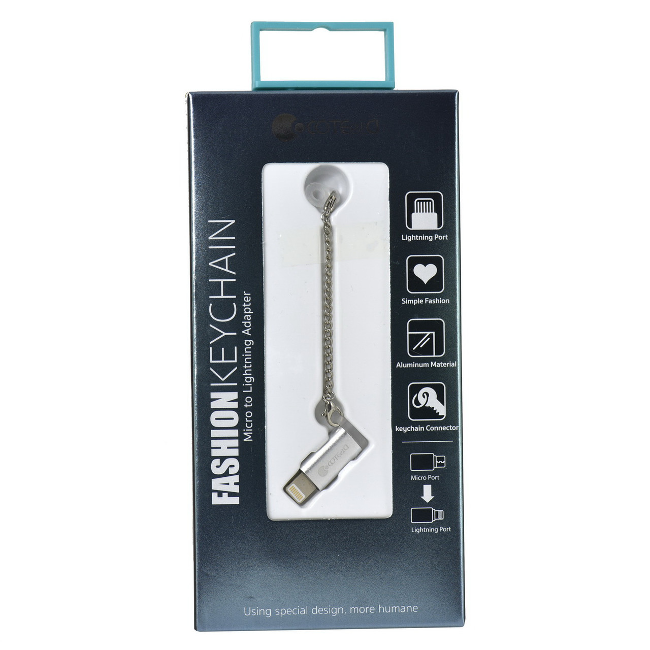 Переходник Micro Usb for Lightning COTEetCI M29 CS2143-TS Silver