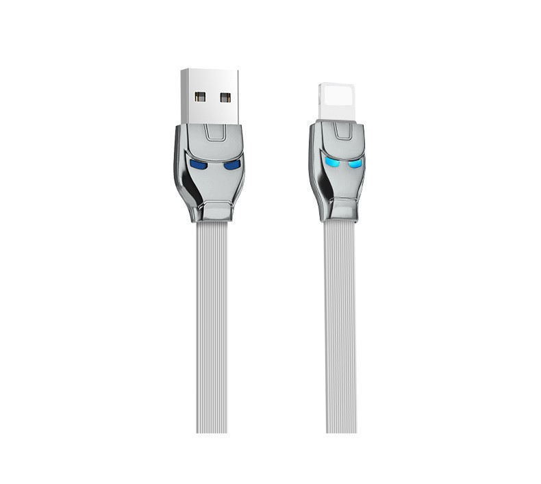 Кабель Apple Lightning Hoco Steel U14 Gray