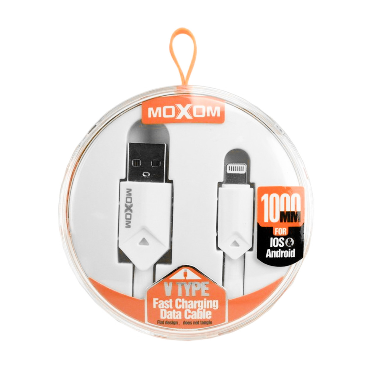 Кабель Apple lightning Moxom CC-09 1m White