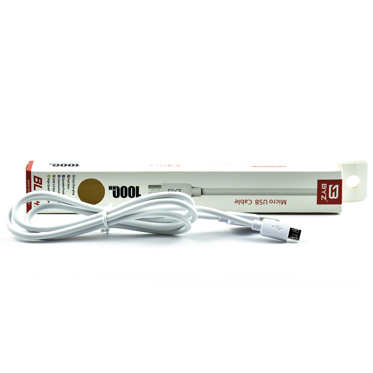 Кабель Micro USB BYZ BL-641 1m White