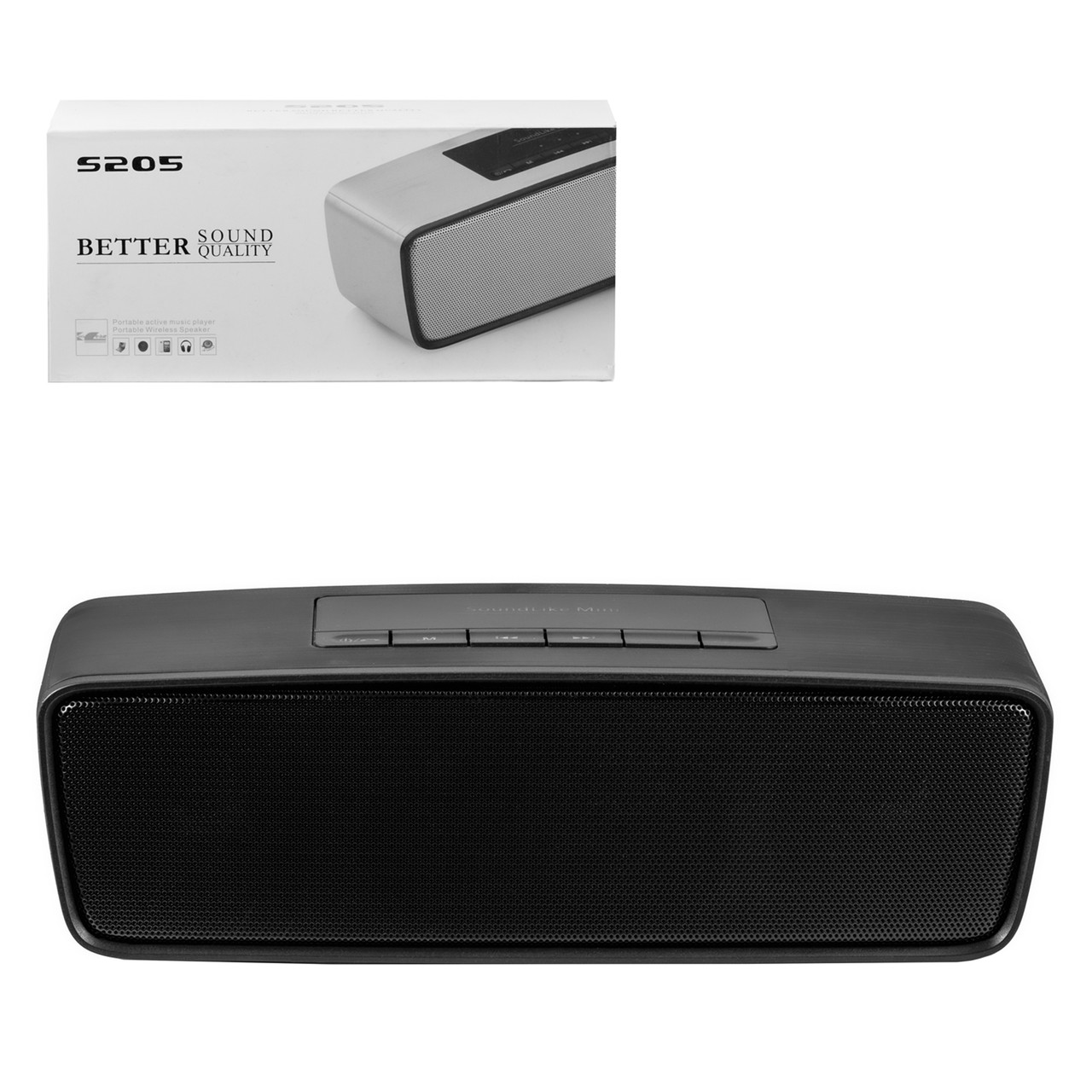 Портативная акустическая система Bluetooth S205, Black