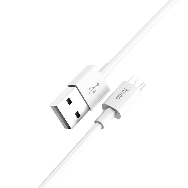 Кабель Micro USB Hoco X23 Skilled 1.0m White