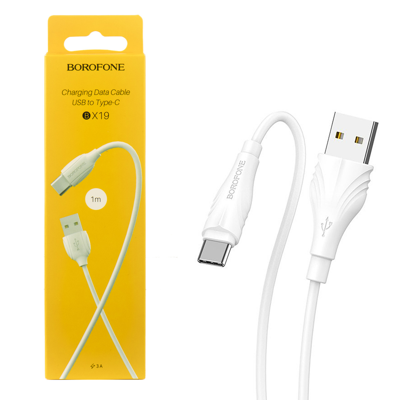 Кабель Type- C Borofone BX19 1m, White