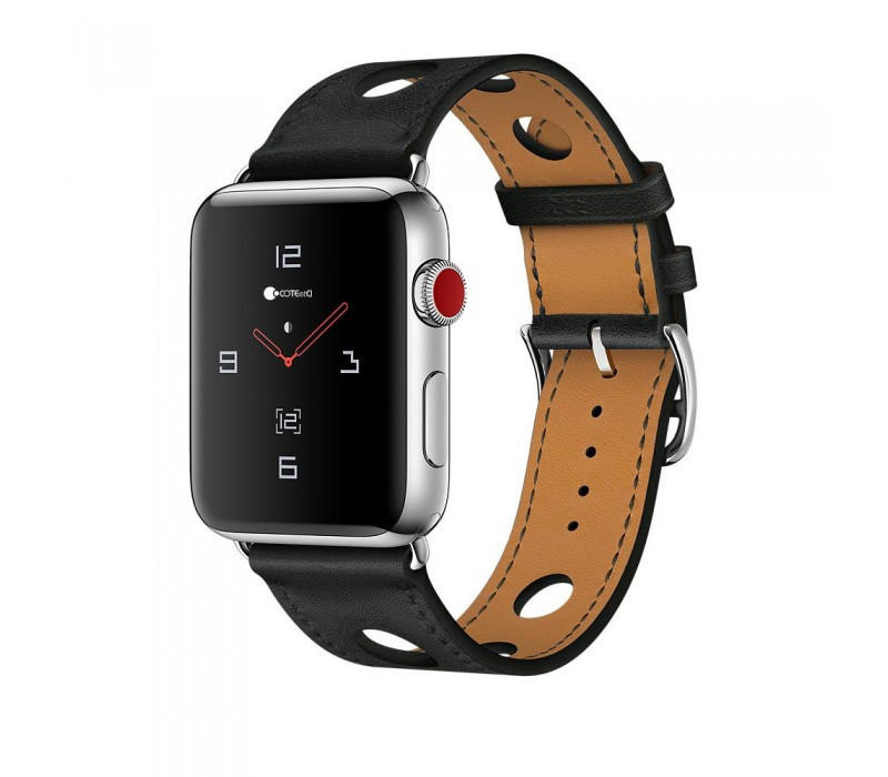 Ремешок For Apple Watch 42mm COTEetCI W15 WH5221-BK Perfect Design Leather Black