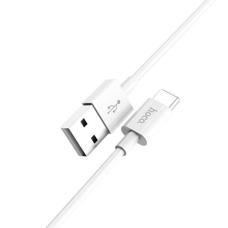 Кабель Type-C Hoco X23 Skilled 1.0m White