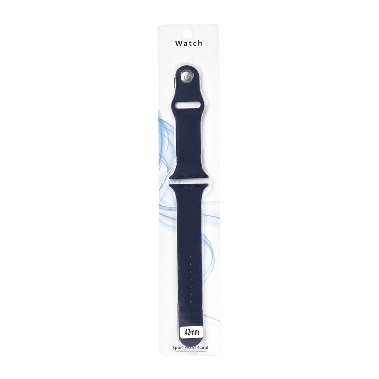 Ремешок For Apple Watch 42mm Sport Watchband Silicone Dark Blue