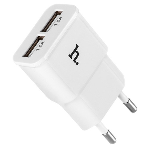 Сетевое зарядное устройство Hoco UH202 2XUSB 2.1A White